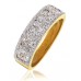 Elegant Round Diamond Eternity/dress Ring