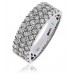 Elegant Round Diamond Multi Row Dress Ring