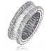 Round & Baguette Diamond Eternity/dress Ring