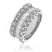 Round & Baguette Diamond Eternity/dress Ring