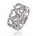 Elegant Round Diamond Heart Dress Ring