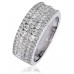 Elegant Round Diamond Eternity/dress Ring