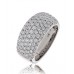 Round Diamond Multi Row Dress Ring