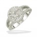 0.75ct Si2/h Round Diamond Halo Ring