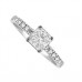 1.00ct Vs2/f Princess Diamond Shoulder Set Ring