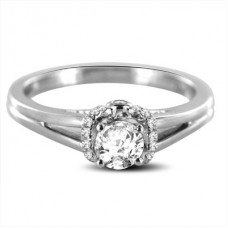 Secert Diamond Ribbon Ring