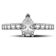 Certified 1.85ct Vs/fg Pear Diamond Ring