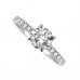 Certified 0.75ct Si2/g Round Diamond Ring