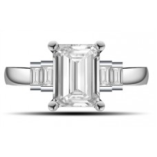 0.50ct Si2/g Emerald Diamond Ring