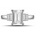 0.50ct Si2/g Emerald Diamond Ring