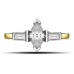 Modern Marquise & Baguette Diamond Trilogy Ring