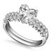 Heart Shoulder Set Ring With Matching Band