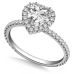 Heart & Round Diamond Shoulder Set Ring Heart & Round Diamond Shoulder Set Ring