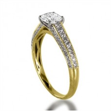 Cushion & Round Vintage Diamond Ring