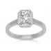 Radiant Diamond Single Halo Ring Radiant Diamond Single Halo Ring