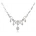 Elegant Round Diamond Drop Necklace