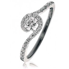 Designer Round Diamond Shoulder Set Ring Designer Round Diamond Shoulder Set Ring