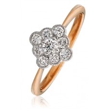 Elegant Round Diamond Cluster Ring Elegant Round Diamond Cluster Ring