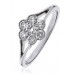 Modern Split Round Diamond Cluster Ring