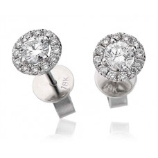 0.55ct Vs/fg Round Diamond Earrings