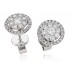 0.55ct Vs1/f Round Diamond Cluster Earrings 0.55ct Vs1/f Round Diamond Cluster Earrings
