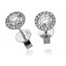 0.75ct Vs/f Round Diamond Cluster Earrings 0.75ct Vs/f Round Diamond Cluster Earrings