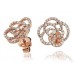 Modern Designer Round Diamond Earrings