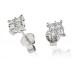 Classic Princess Diamond Cluster Earrings