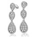 Modern Round Diamond Drop Earrings Modern Round Diamond Drop Earrings