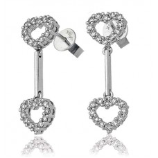 0.65ct Vs/ef Hoop And Drop Earrings