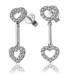 0.65ct Vs/ef Hoop And Drop Earrings