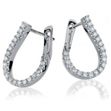 0.50ct Vs1/f Round Diamond Earrings