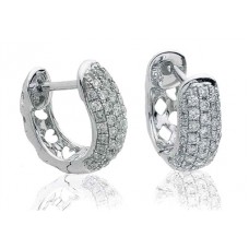 0.40ct Vs/fg Round Diamond Hoop Earrings 0.40ct Vs/fg Round Diamond Hoop Earrings