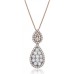 1.00ct Vs/fg Round Diamond Designer Pendant