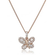 Butterfly Designer Round Diamond Pendant Butterfly Designer Round Diamond Pendant