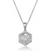 Hexagon Shaped Round Diamond Designer Pendant Hexagon Shaped Round Diamond Designer Pendant