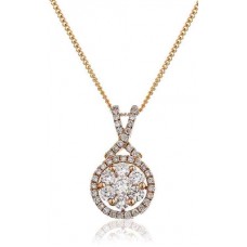 Pave Set Round Diamond Designer Pendant Pave Set Round Diamond Designer Pendant