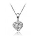 Modern Round And Baguette Diamond Designer Pendant