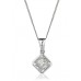 Cluster Princess & Baguette Diamond Designer Pendant