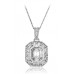 Cluster Emerald Diamond Designer Pendant