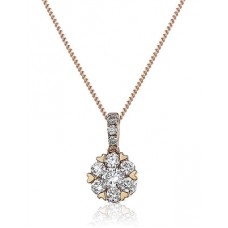 Cluster Round Diamond Designer Pendant