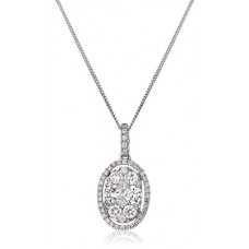 0.70ct Vs/fg Round Diamond Designer Pendant