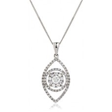 Cluster Round Diamond Designer Pendant