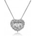 Cluster Round & Baguette Diamond Designer Pendant