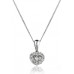 Cluster Round & Baguette Diamond Designer Pendant
