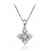 Cluster Princess & Baguette Diamond Designer Pendant