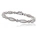 Classic Round & Baguette Diamond Designer Bracelet
