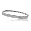 Elegant Round Diamond Set Bangle