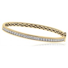 Elegant Round Diamond Set Bangle