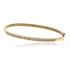 Elegant Round Diamond Set Bangle